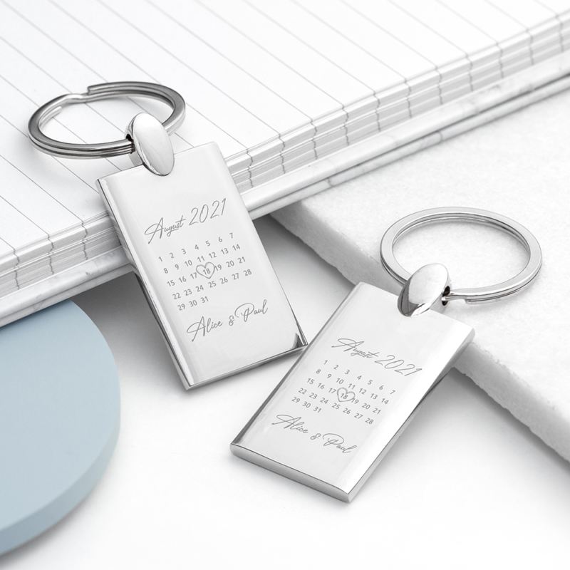Personalised Special Date Keyring product image