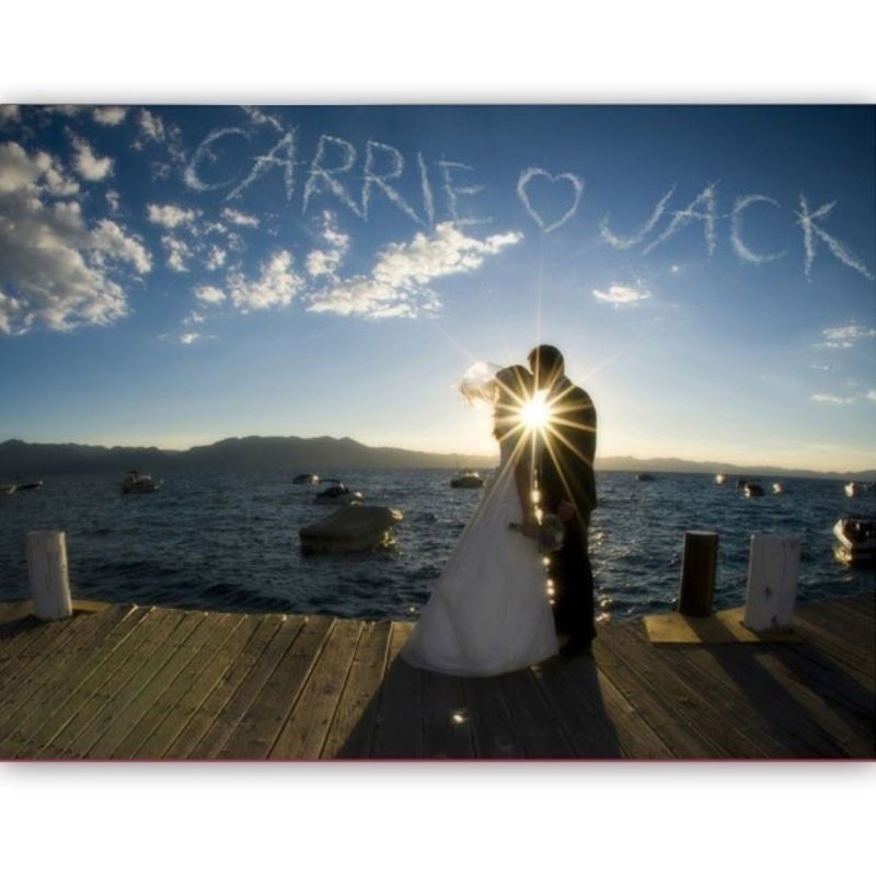 Sunset Sky Writing Personalised Poster The Personalised Gift Shop