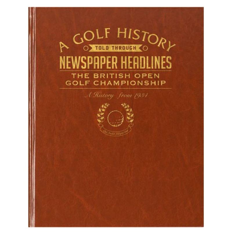 The Open Golf Newspaper Book - Leatherette Cover product image
