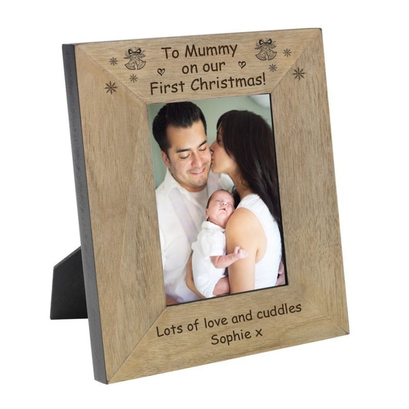 To Mummy on our First Christmas! Wood Frame 6 x 4 product image