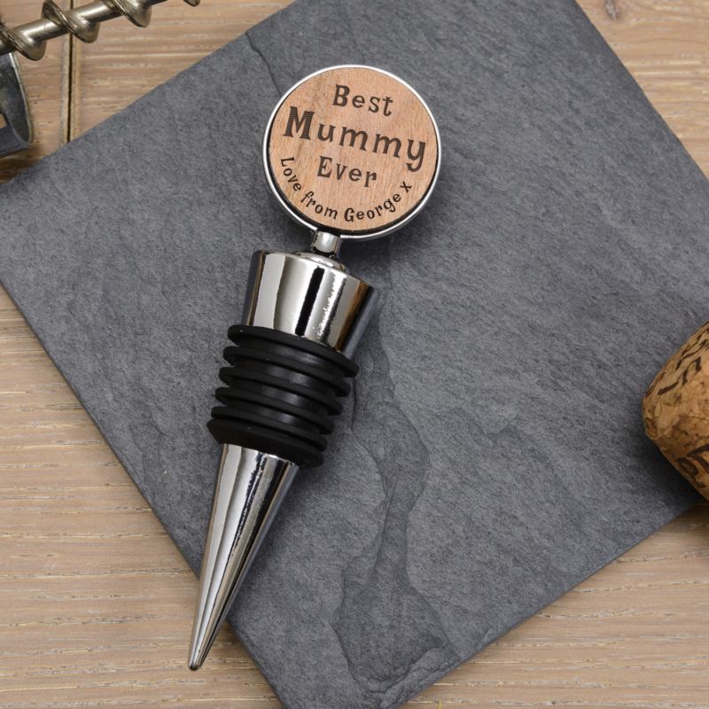 Best Mummy Ever Personalised Wine Bottle Stopper product image