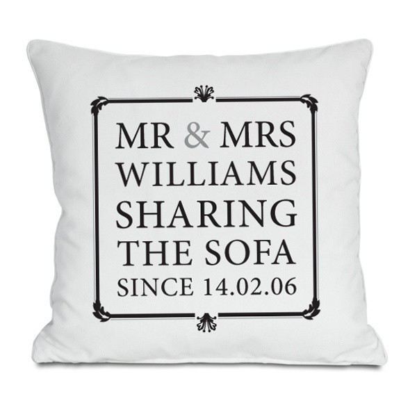 ... Mrs Sharing The Sofa Personalised Cushion The Personalised Gift Shop